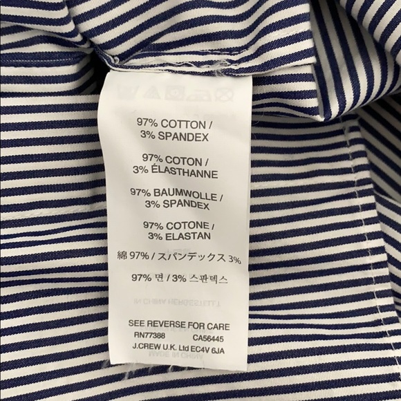 J Crew extra long button down striped shirt - Picture 4 of 4
